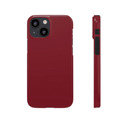 Burgundy Red iPhone Case (Slim) iPhone 13 Mini Glossy Phone Case