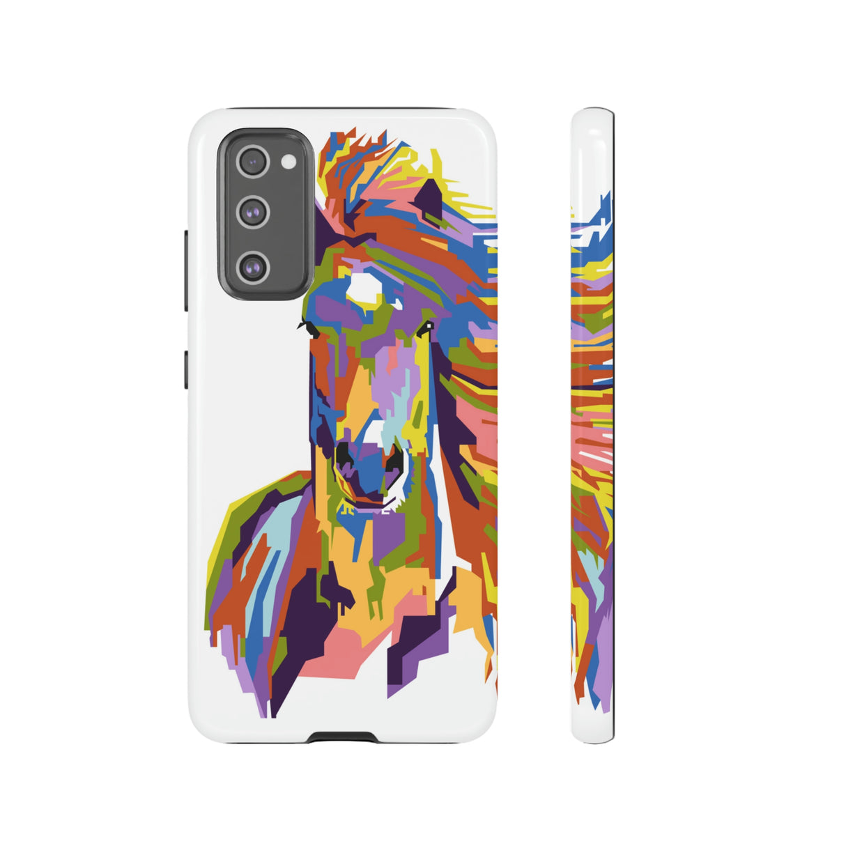 Horse Abstract Art Android Case (Protective) Samsung Galaxy S20 FE Glossy Phone Case