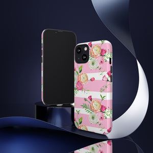 Pink Roses and Ranunculus Flowers iPhone Case (Protective) Phone Case