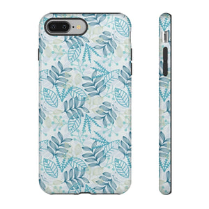 Blue leaf iPhone Case (Protective) iPhone 8 Plus Glossy Phone Case