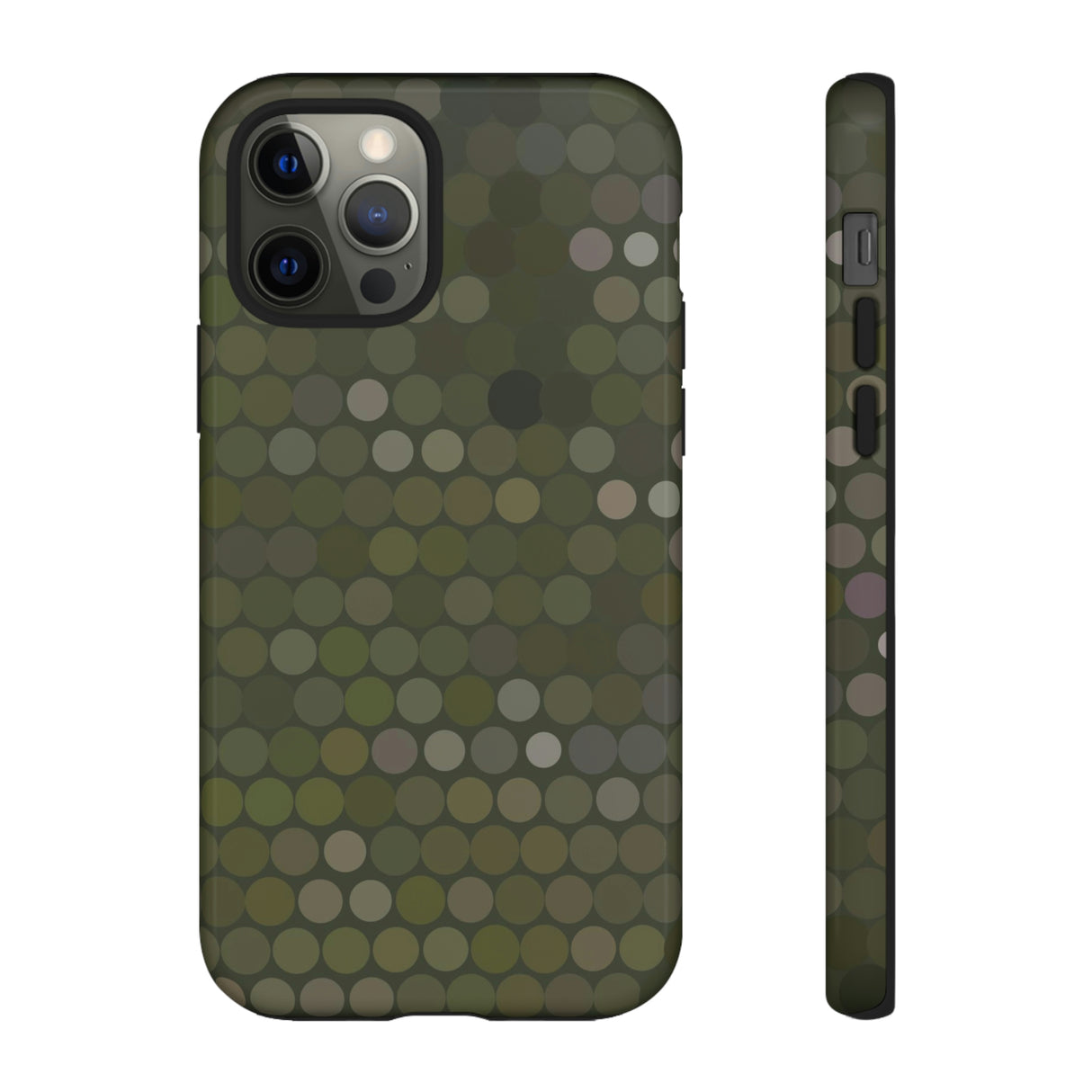 Military Dot Camo Phone case iPhone 12 Pro Glossy Phone Case