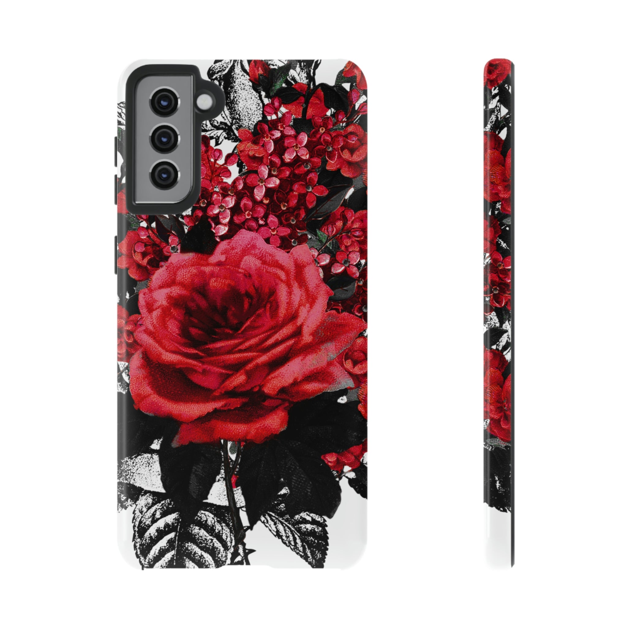 Rola Gothic Flower Samsung Case (Protective) Samsung Galaxy S21 Plus Glossy Phone Case