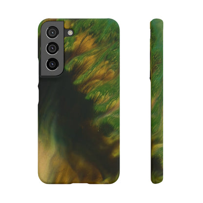 Green Forest Ink Art Android Case (Slim) Samsung Galaxy S22 Matte Phone Case