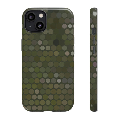 Military Dot Camo Phone case iPhone 13 Glossy Phone Case