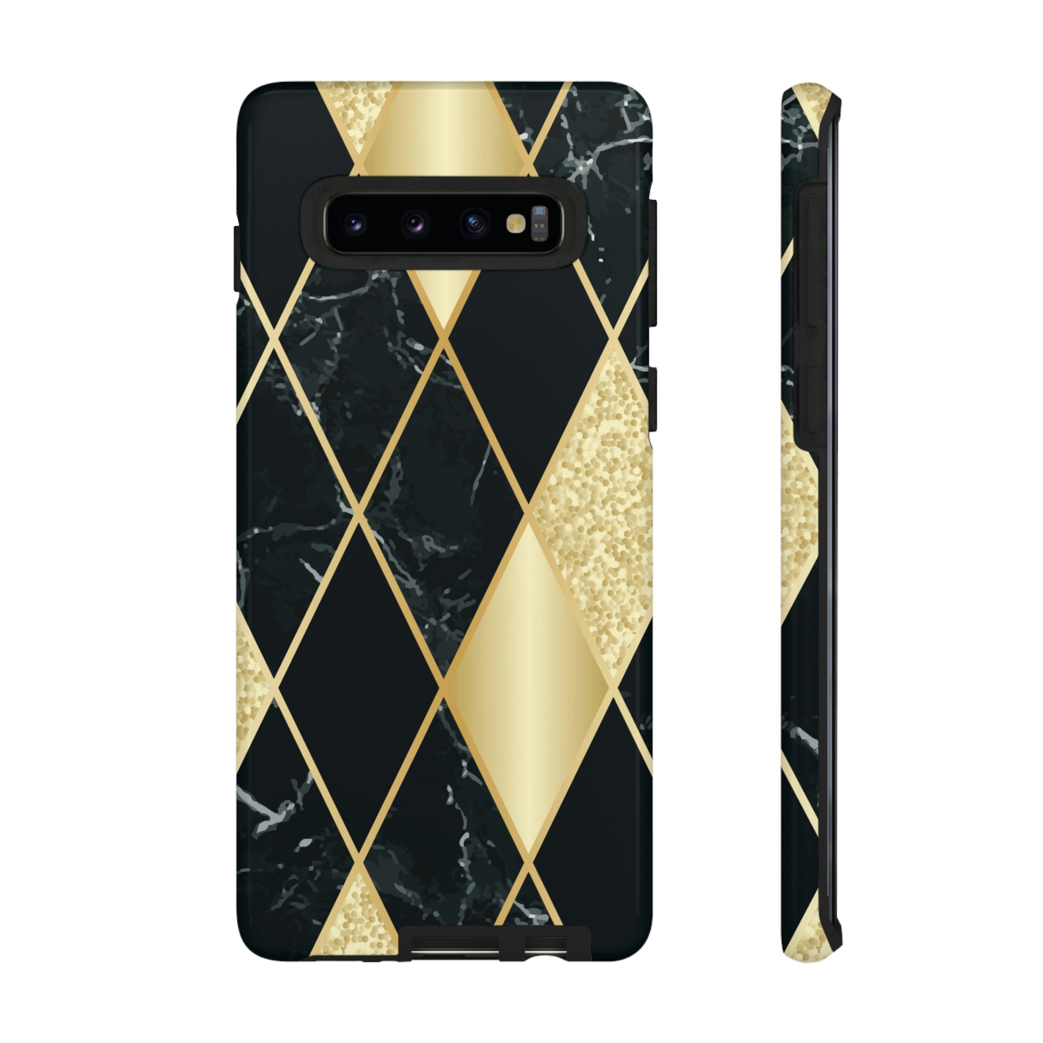 Glitter Rhombus Android Case (Protective) Samsung Galaxy S10 Glossy Phone Case