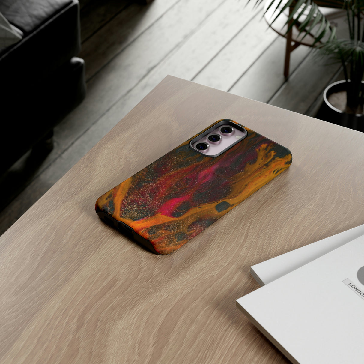 Bon Fire Ink Art Android Case (Protective) Phone Case