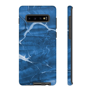 Ebru Blue Android Case (Protective) Samsung Galaxy S10 Plus Matte Phone Case