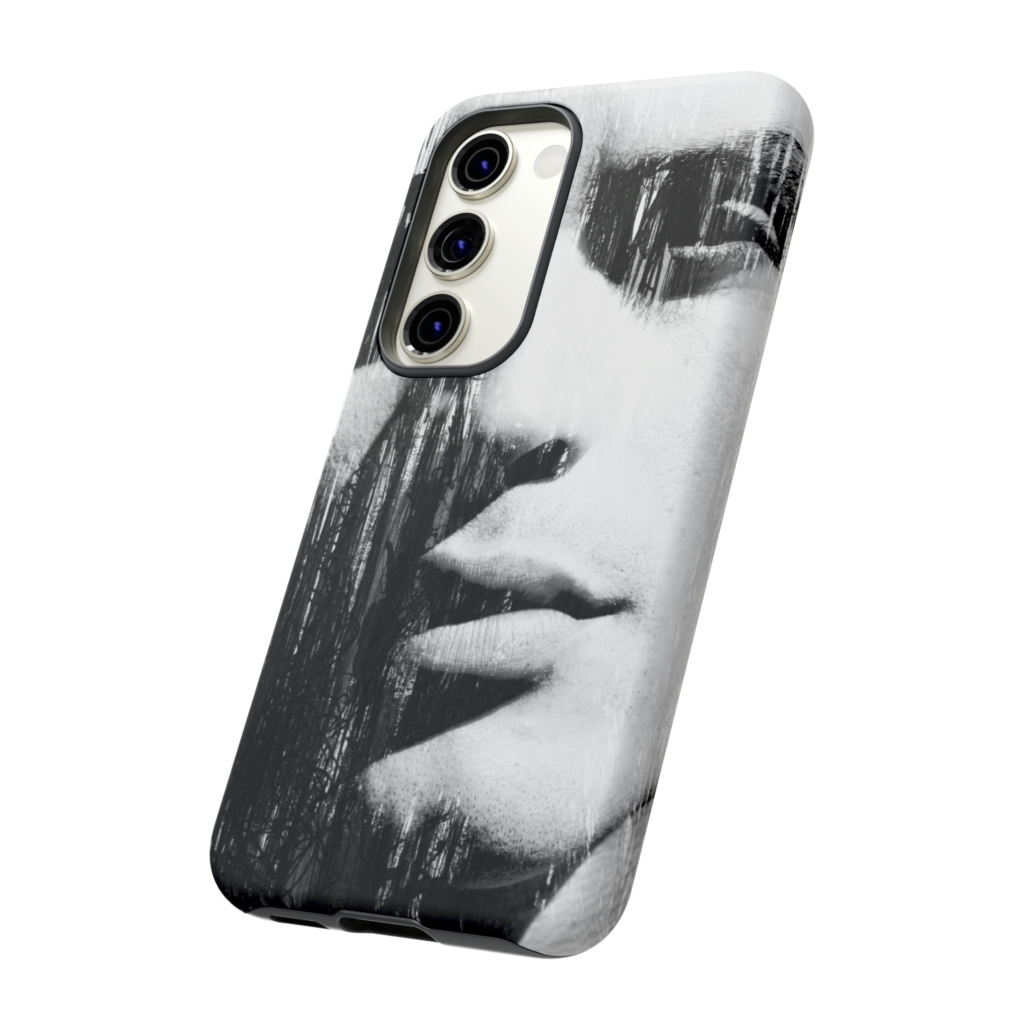 Black & White Pop Art Android Case (Protective) Phone Case