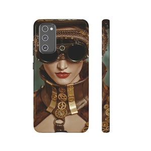 Steampunk Lady Android Case (Protective) Samsung Galaxy S20 FE Glossy Phone Case