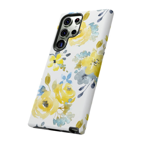 CASEBOB Phone Case Yellow Floral Android Case (Protective)