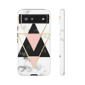 Marble Triangles Android Case (Protective) Google Pixel 6 Matte Phone Case