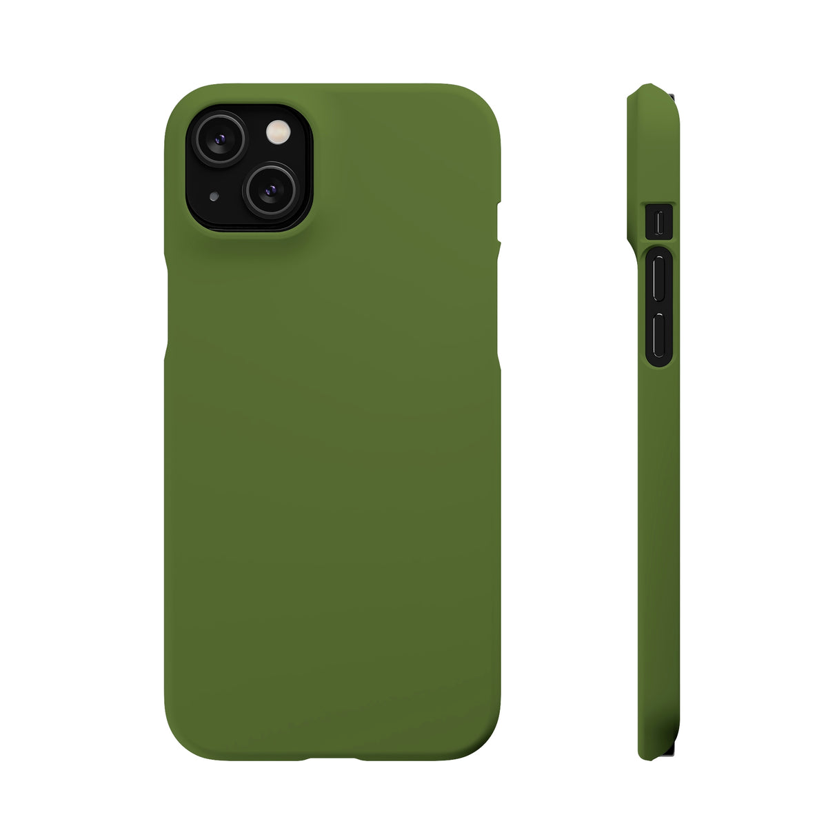 Dark Olive Green iPhone Case (Slim) iPhone 14 Plus Matte Phone Case