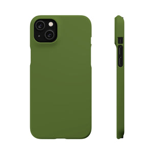 Dark Olive Green iPhone Case (Slim) iPhone 14 Plus Matte Phone Case