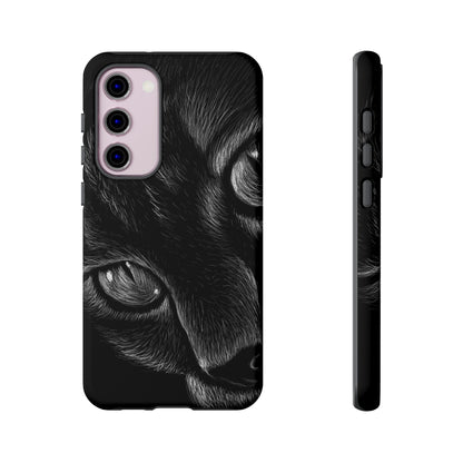 Pencil Drawing Cat Android Case (Protective) Samsung Galaxy S23 Plus Matte Phone Case