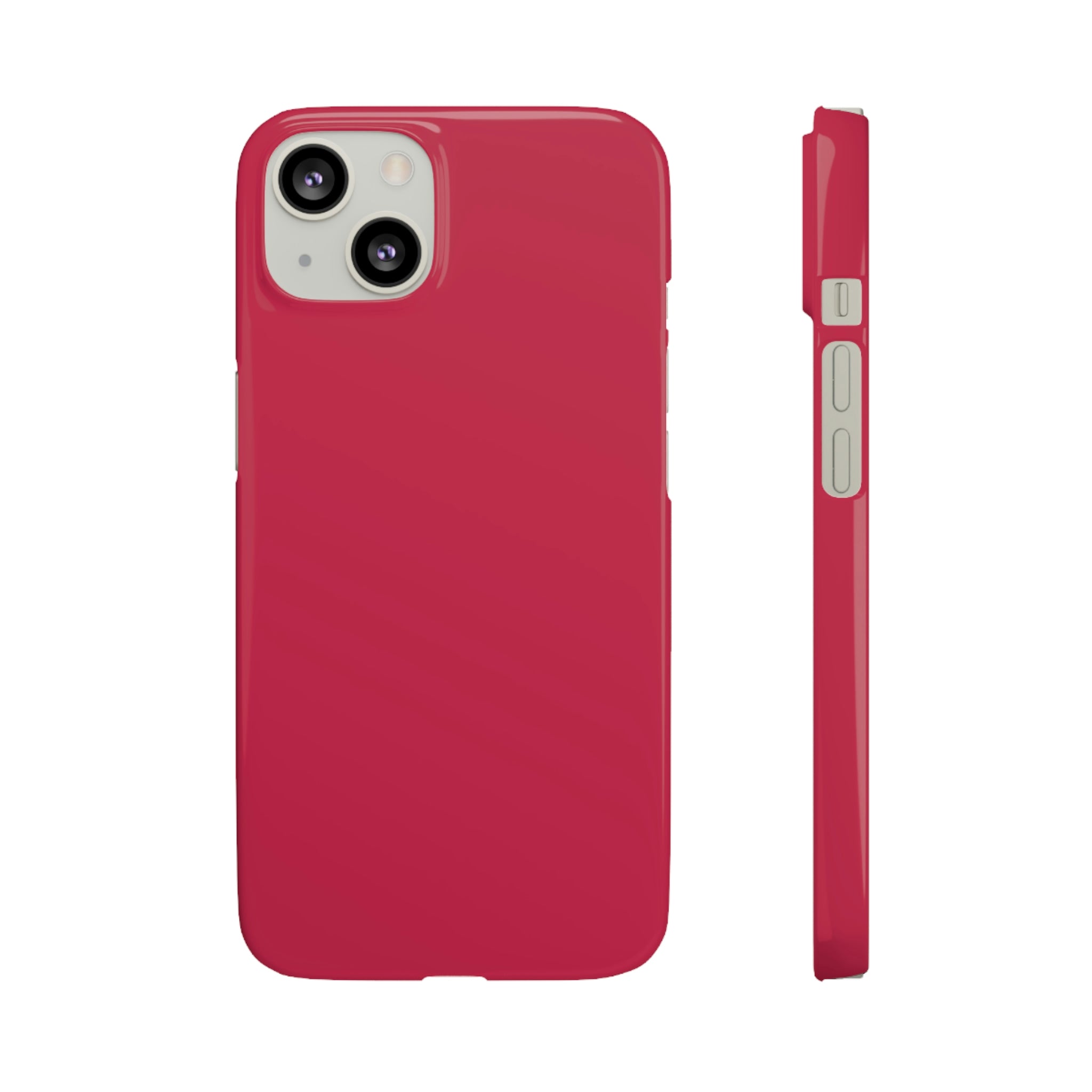 Bright Maroon iPhone Case (Slim) iPhone 13 Glossy Phone Case