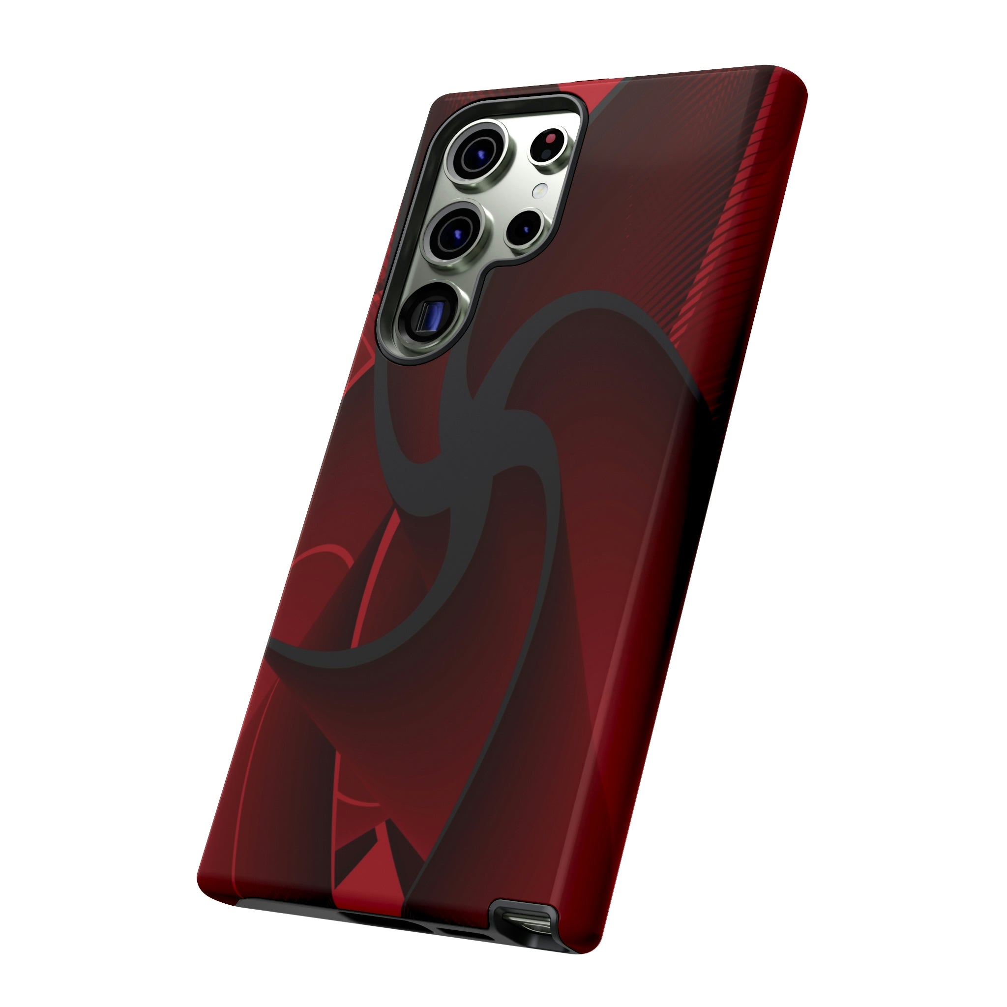 Red Liquid Spiral Android Case (Protective) Phone Case