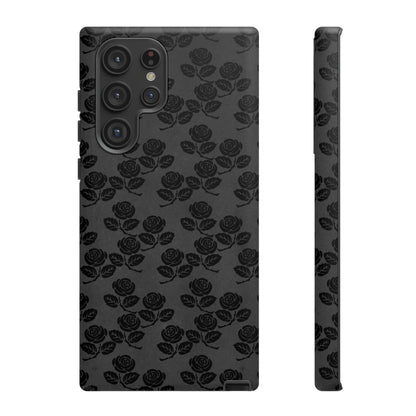 Surrunge Gothic Flower Samsung Case (Protective) Samsung Galaxy S22 Ultra Matte Phone Case