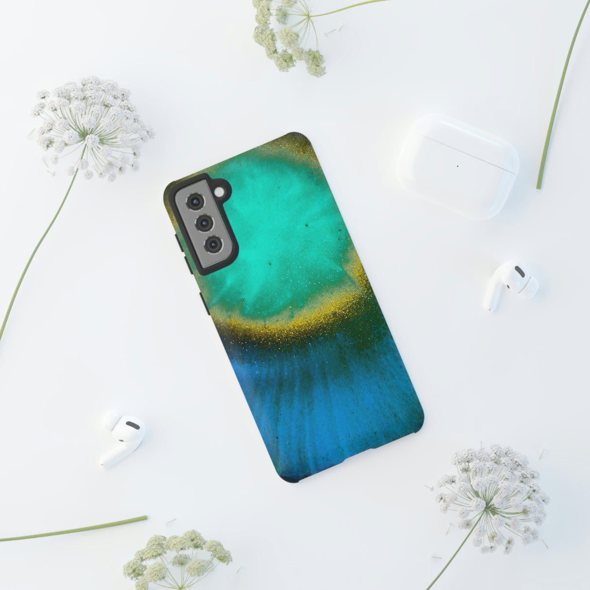 Green Yelly Ink Art Android Case (Protective) Phone Case