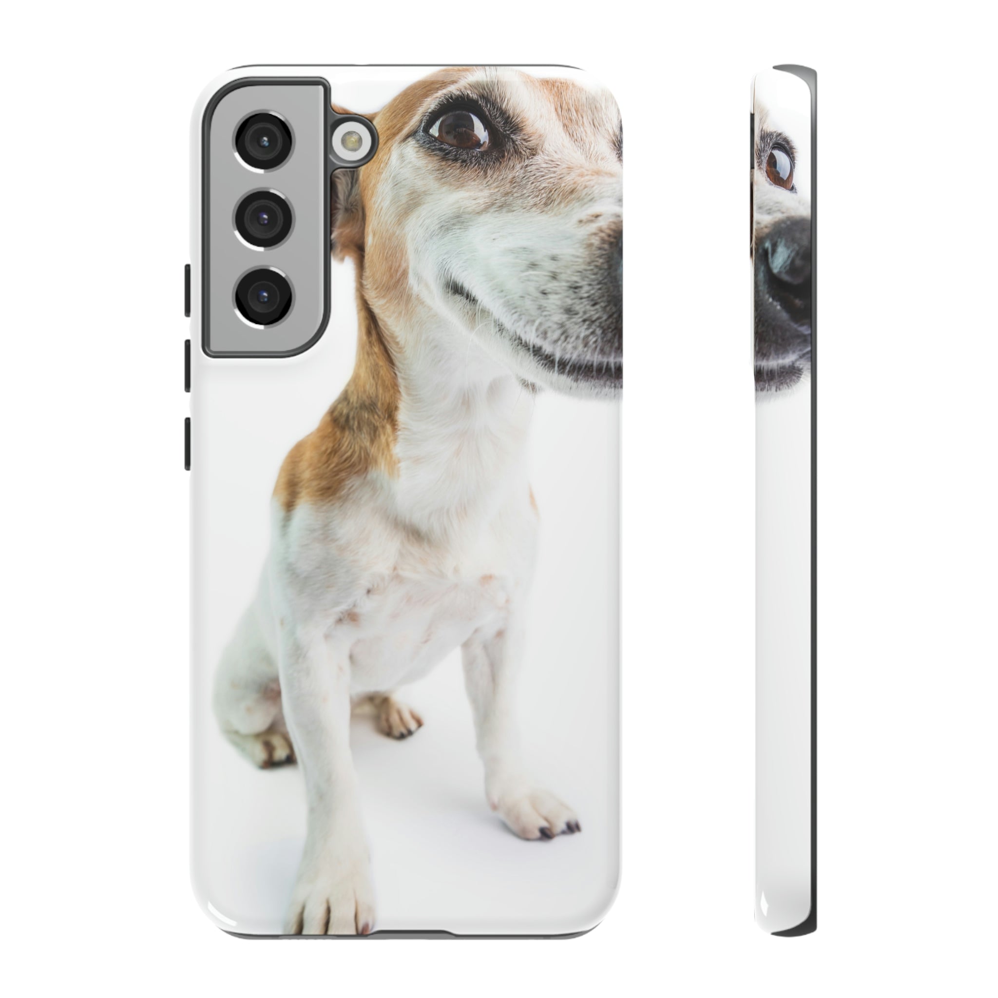 Funny Smiling Dog Android Case (Protective) Samsung Galaxy S22 Plus Glossy Phone Case