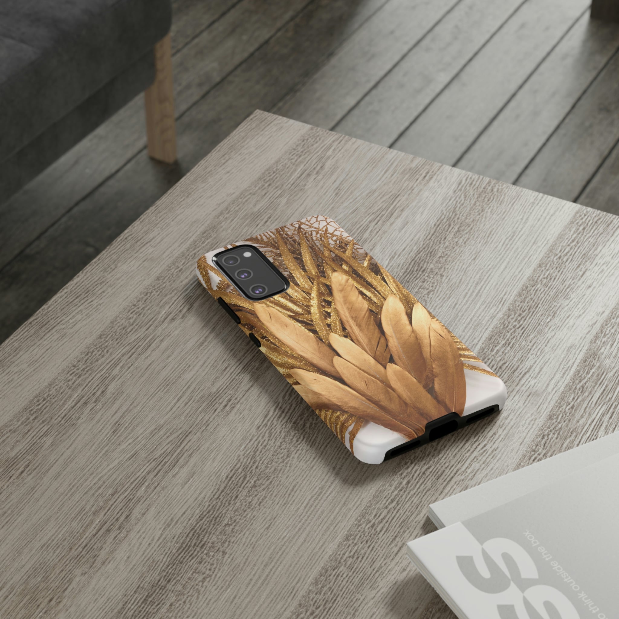 Gold Feather Android Case (Protective) Phone Case