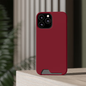 Burgundy iPhone Case (Card) Phone Case