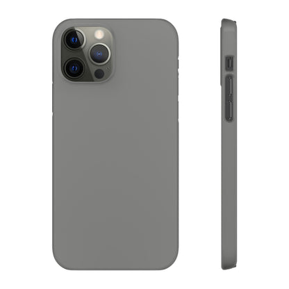 Battleship Gray iPhone Case (Slim) iPhone 12 Pro Glossy Phone Case