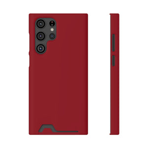 Carmine Red Samsung Case (Card) Samsung Galaxy S22 Ultra Matte Without gift packaging Phone Case