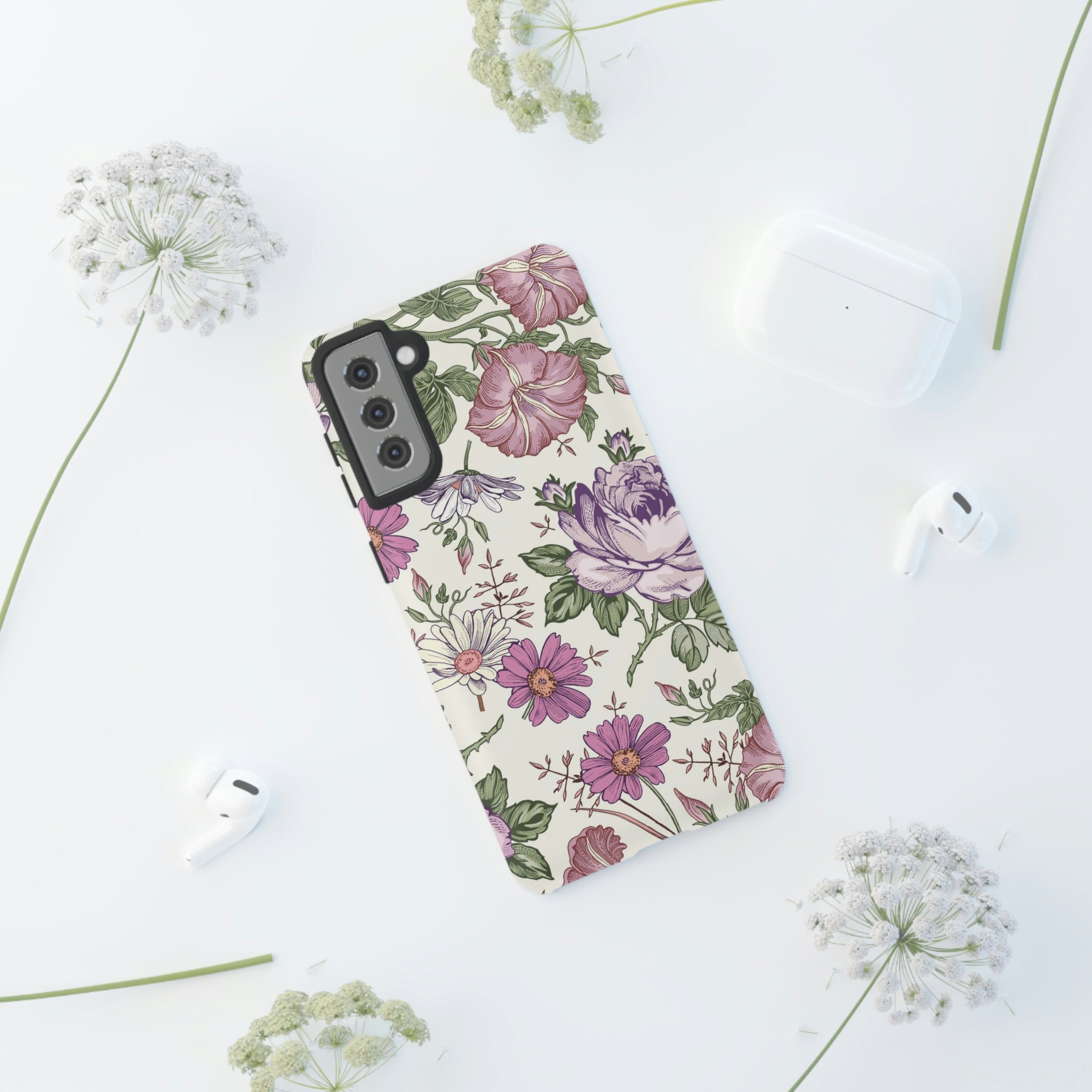 Pastel Vintage Flower Samsung Case (Protective) Phone Case