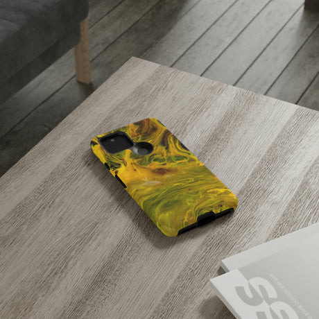 Liquid Yellow Ink Art Android Case (Protective) Phone Case