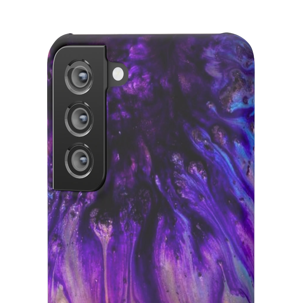 Purple Flow Ink Art Android Case (Slim) Phone Case