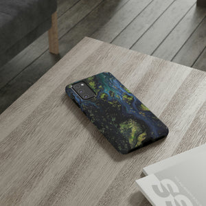 Blue Cosmos Ink Art Android Case (Protective) Phone Case