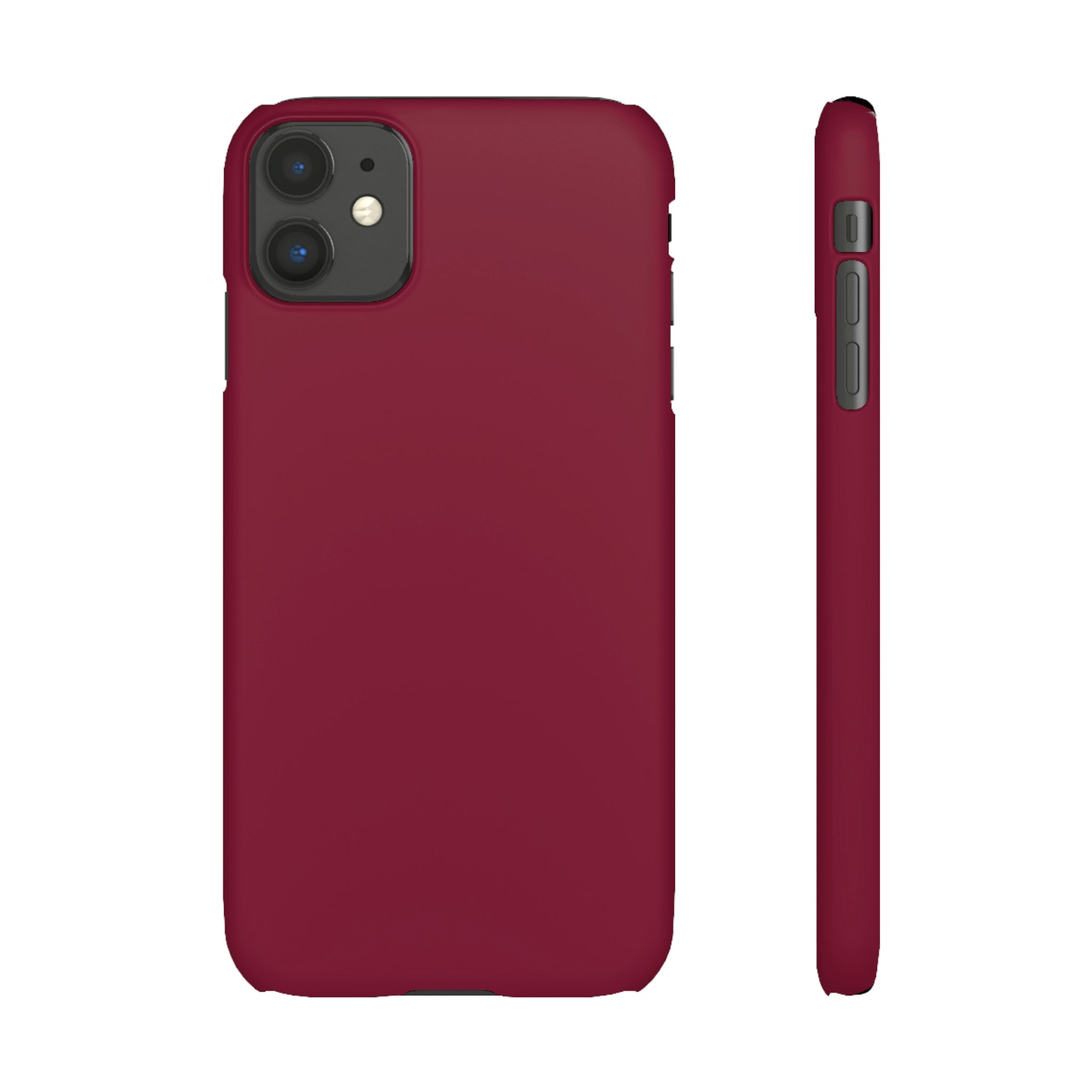 Claret Red iPhone Case (Slim) iPhone 11 Matte Phone Case