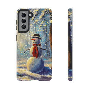 Happy Snowman Android Case (Protective) Samsung Galaxy S21 Matte Phone Case