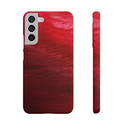 Red Feather Ink Art Android Case (Slim) Samsung Galaxy S22 Plus Matte Phone Case