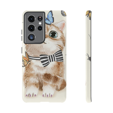 Petit Cute Cat Android Case (Protective) Samsung Galaxy S21 Ultra Glossy Phone Case