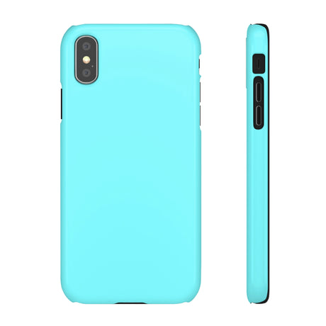 Electric Blue iPhone Case (Slim) iPhone XS Glossy Phone Case