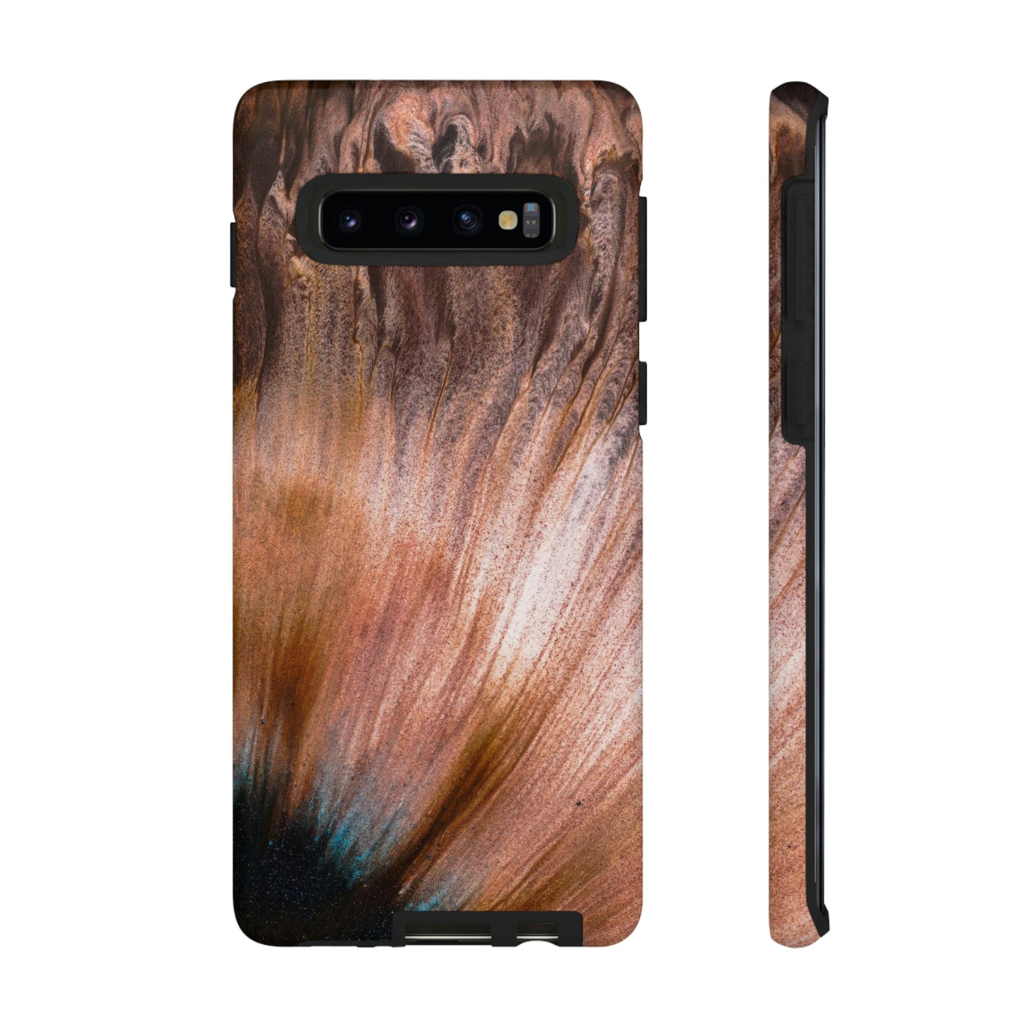 Light Brown Ink Art Android Case (Protective) Samsung Galaxy S10 Matte Phone Case