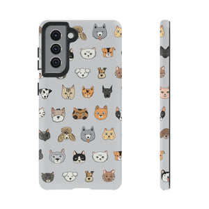 Cats n Dogs Pattern Android Case (Protective) Samsung Galaxy S21 Matte Phone Case