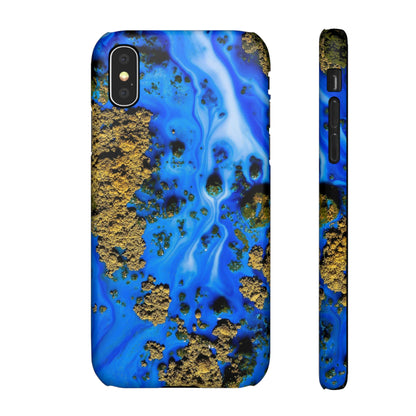 Blue River Ink Art iPhone Case (Slim) iPhone X Matte Phone Case