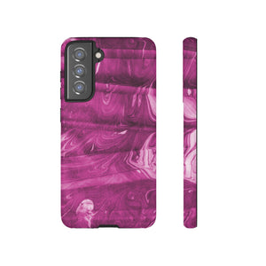 Ebru Purple Android Case (Protective) Samsung Galaxy S21 FE Matte Phone Case