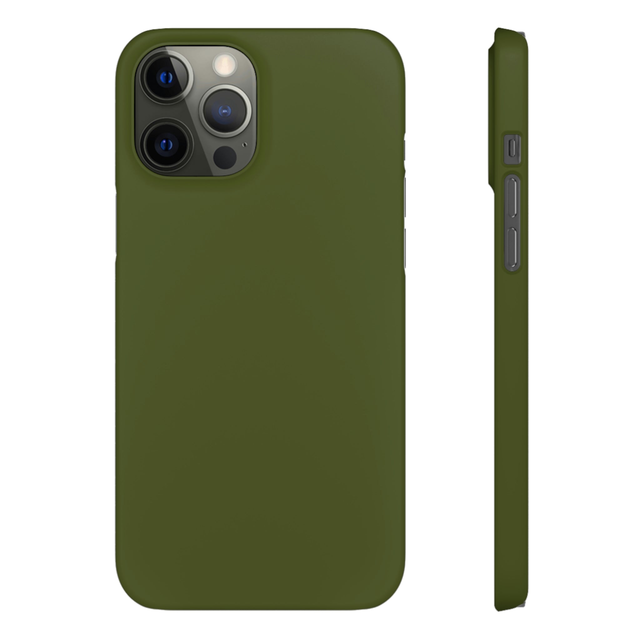 Army Green iPhone Case (Slim) iPhone 12 Pro Max Matte Phone Case