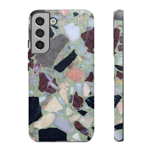 Terrazzo in Green Android Case (Protective) Samsung Galaxy S22 Plus Matte Phone Case