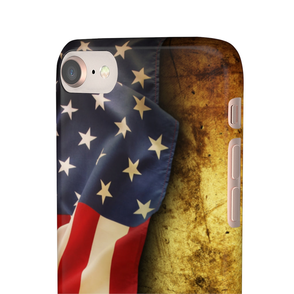 Close up of American flag Samsung/iPhone (Slim) iPhone 8 Glossy Phone Case