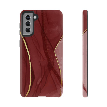 Dark Red Android Case (Protective) Samsung Galaxy S21 Plus Glossy Phone Case