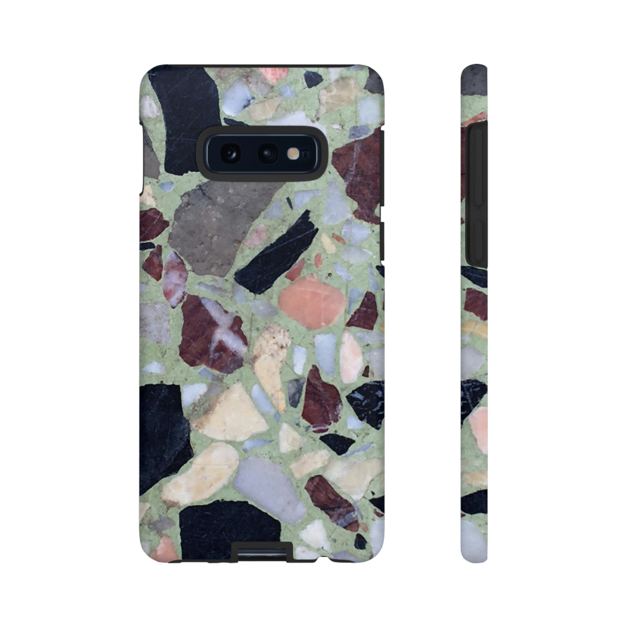 Terrazzo in Green Android Case (Protective) Samsung Galaxy S10E Matte Phone Case