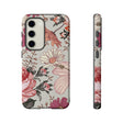 Pink daisies Vintage Flower Samsung Case (Protective) Samsung Galaxy S23 Glossy Phone Case