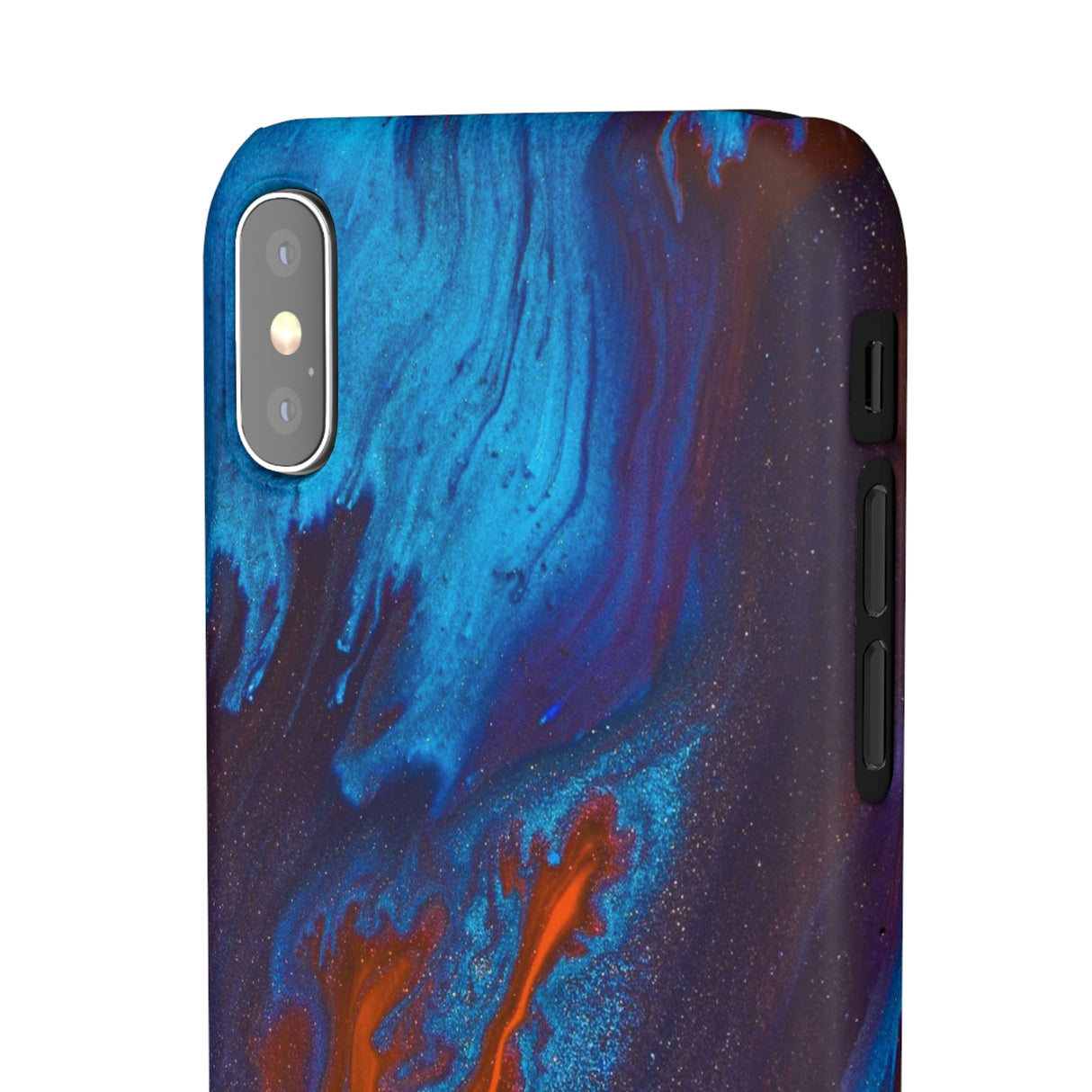 Orange Flame Ink Art iPhone Case (Slim) Phone Case