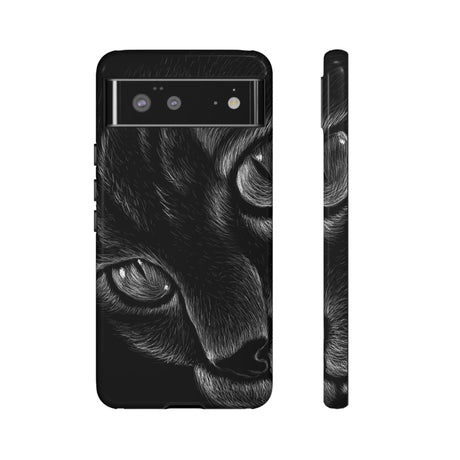 Pencil Drawing Cat Android Case (Protective) Google Pixel 6 Glossy Phone Case