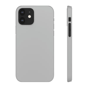 Gray iPhone Case (Slim) iPhone 12 Matte Phone Case