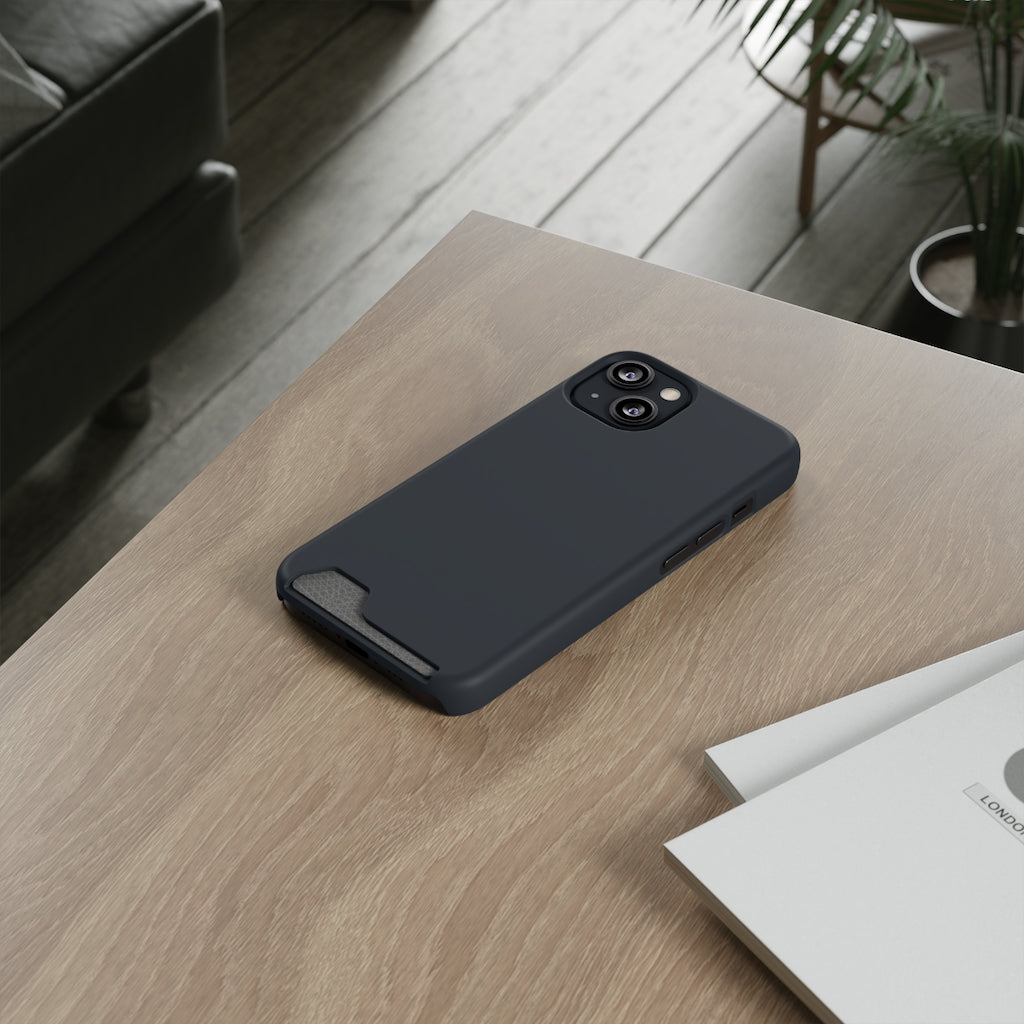 Gunmetal iPhone Case (Card) Phone Case